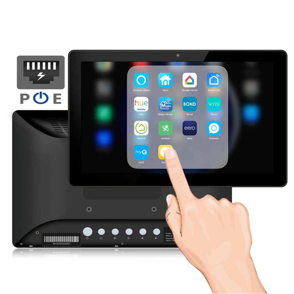 10-дюймовый настенный планшетный пк poe android 11 (укорененный