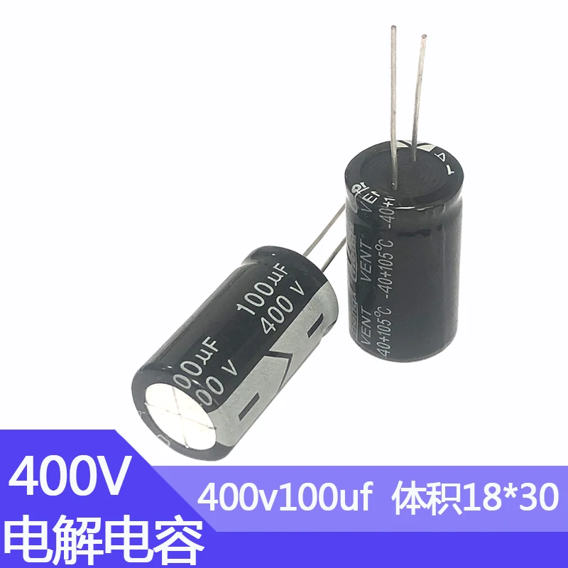 400v100uf 18x30mm алюминиевый электролитический - Фотография_3