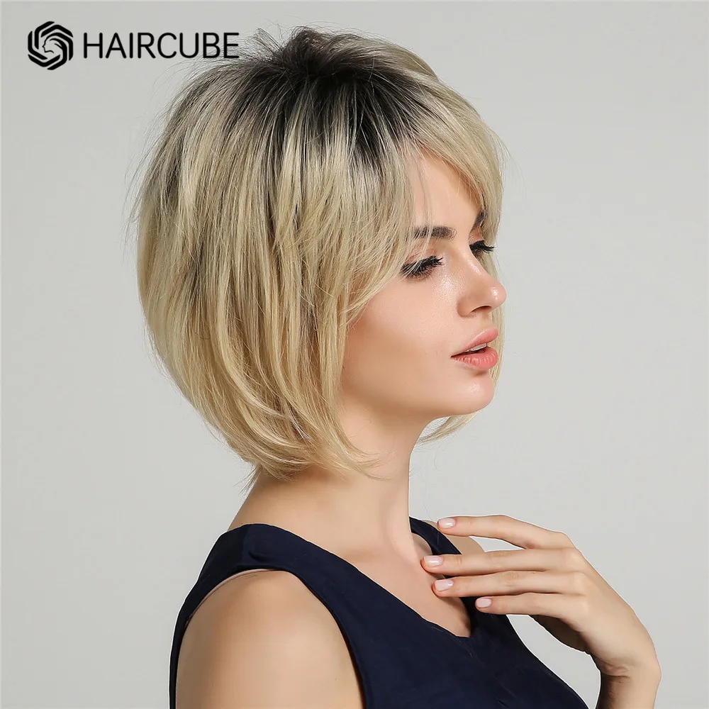 Haircube короткий светлый парик - Фотография_4
