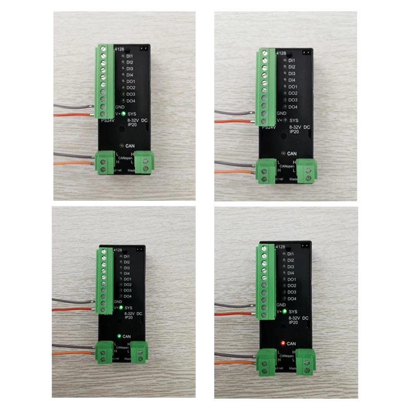 Canopen remote io 4 di / do gcan-4128 - Фотография_5