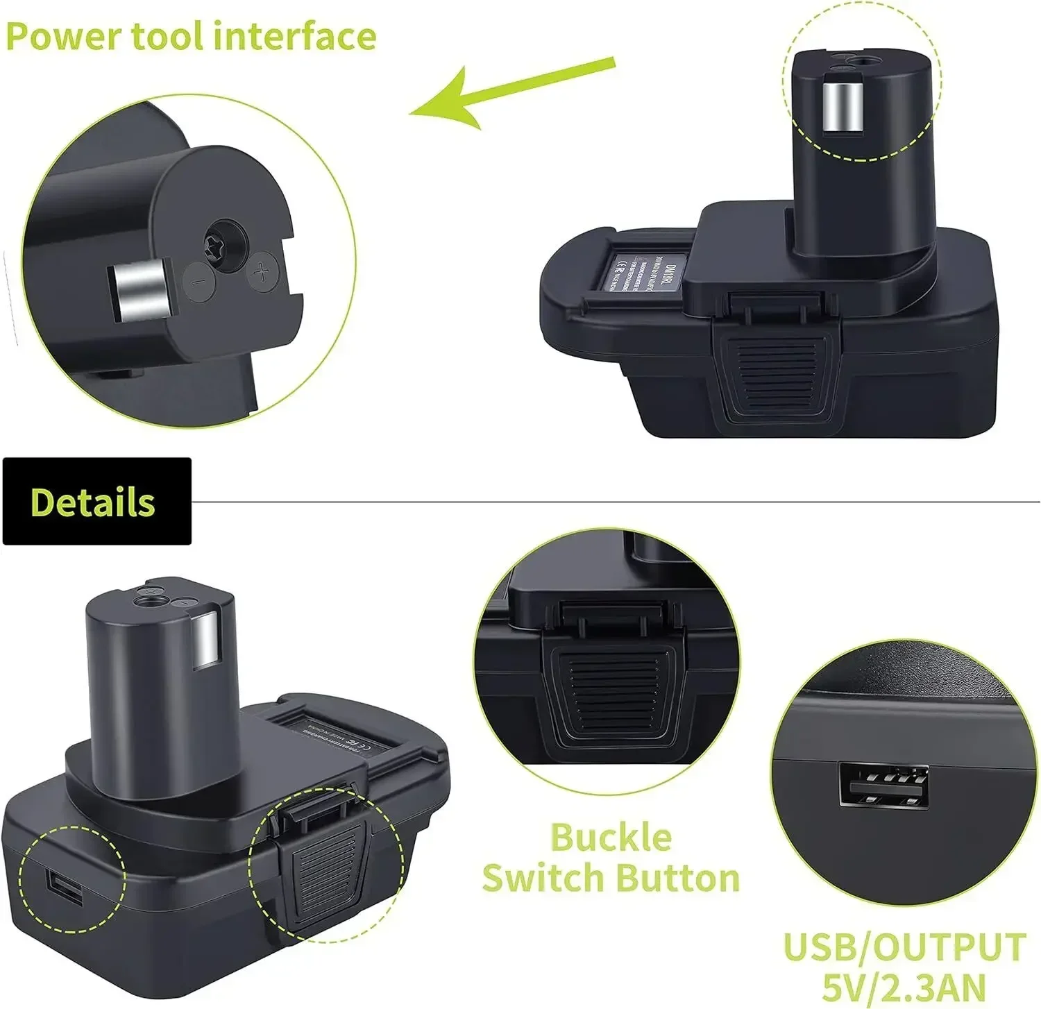 Адаптер аккумулятора с usb-портом - Фотография_6