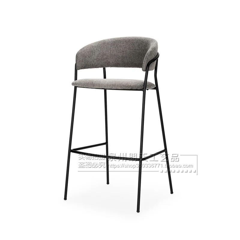 Белый современный барный стул nordic comfort high - Фотография_4
