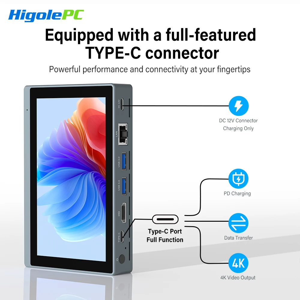 Мини-пк higole gole 2 pro без аккумулятора с экраном 5 - Фотография_6