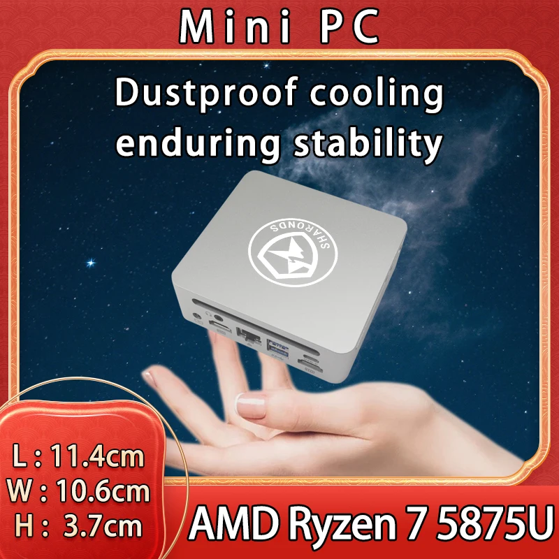 Игровой мини-пк win 11 pro amd