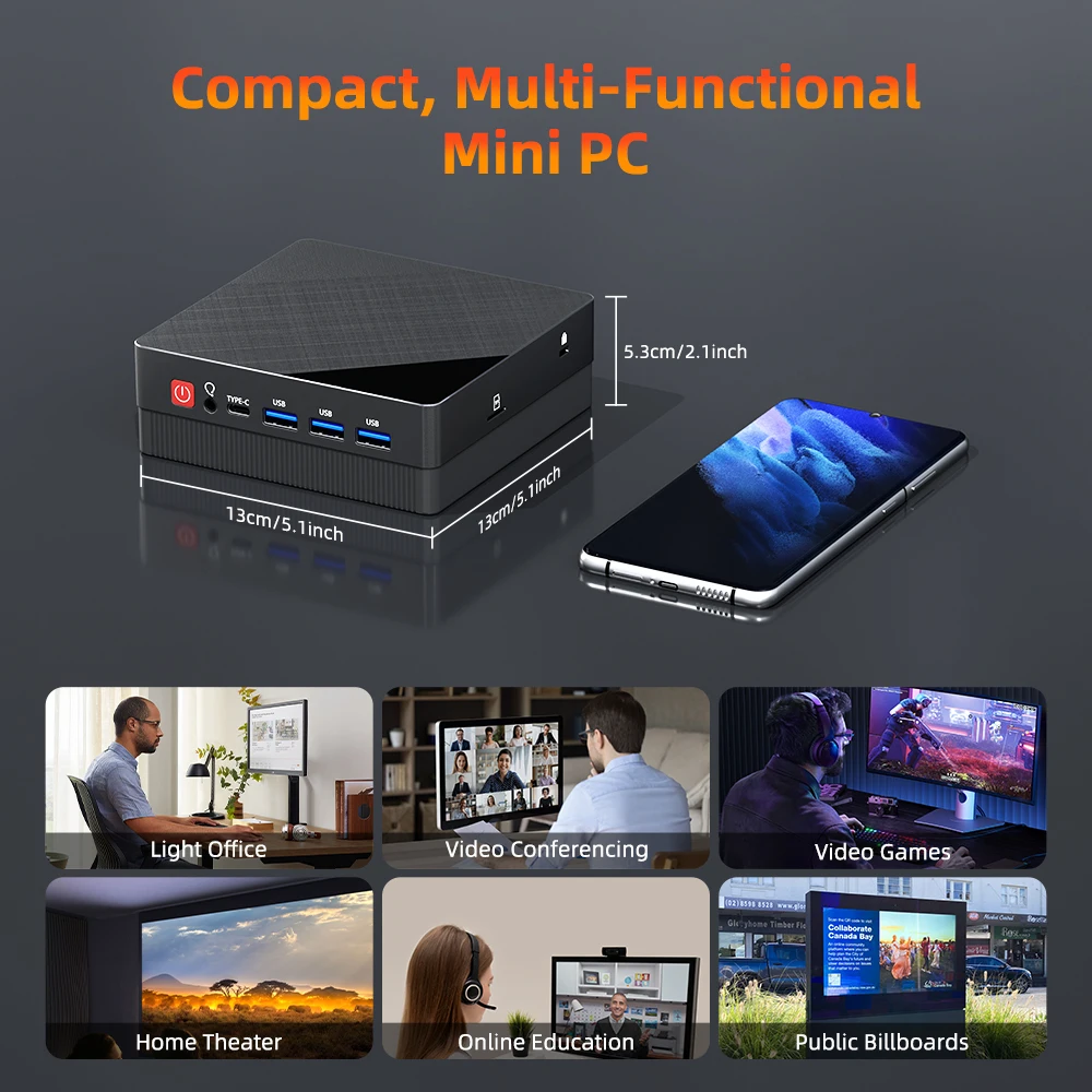 Мини-пк texhoo amd ryzen5 7530u - Фотография_3