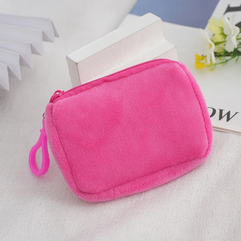Moana solid plush coin purse women's - Фотография_6