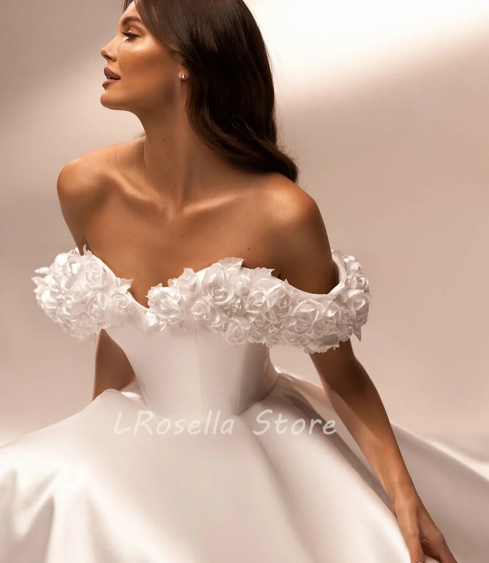 Lrosella свадебное платье из атласа - Фотография_2