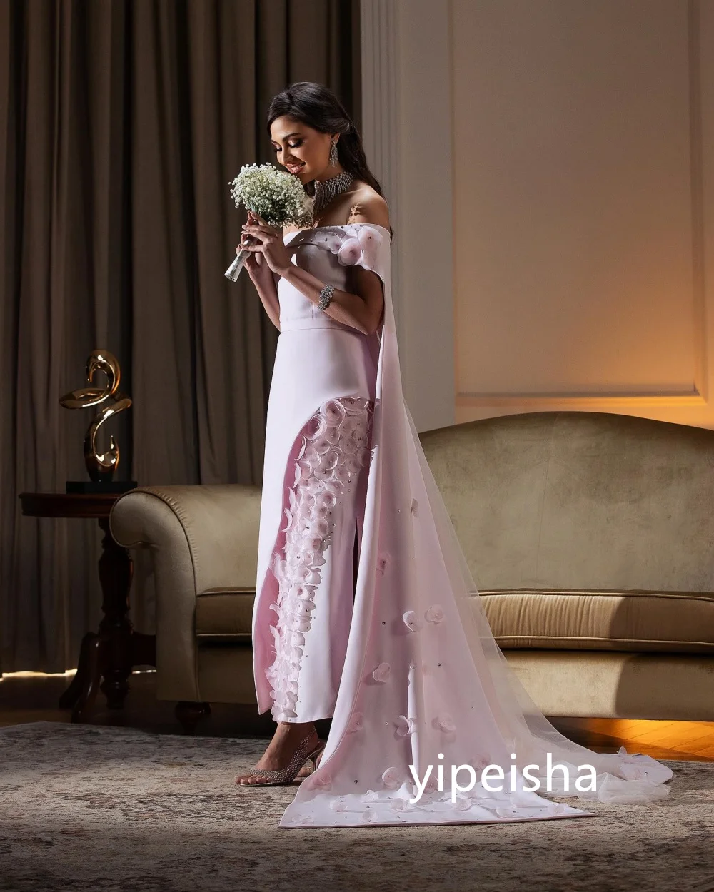 Изысканный трикотаж с цветочным принтом по индивидуальному заказу - Фотография_5