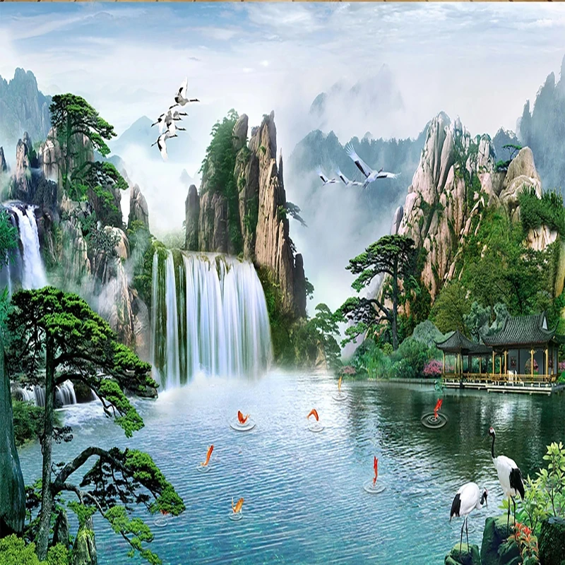 Пользовательские 3d настенные обои - Фотография_3