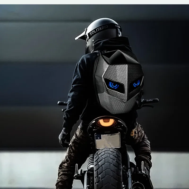 Motocyklista plecak led lekki bluetooth - Фотография_4