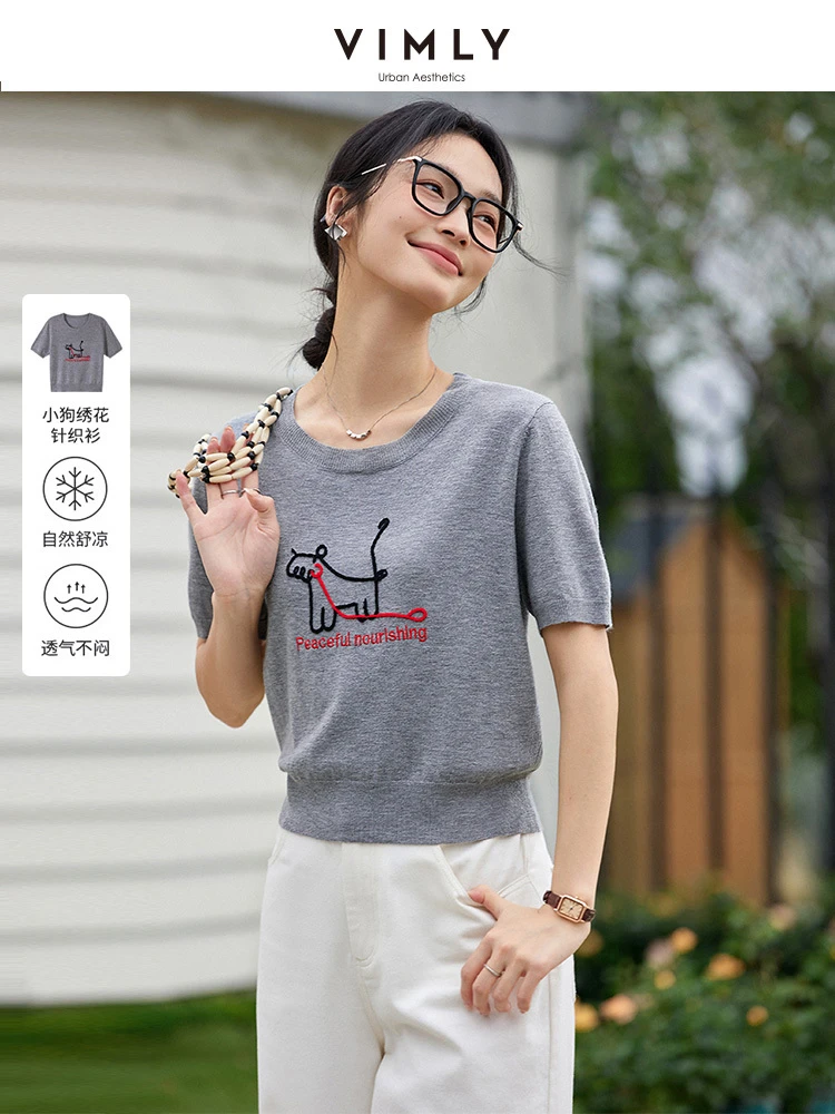 Vimly женские летние вязаные топы - Фотография_3
