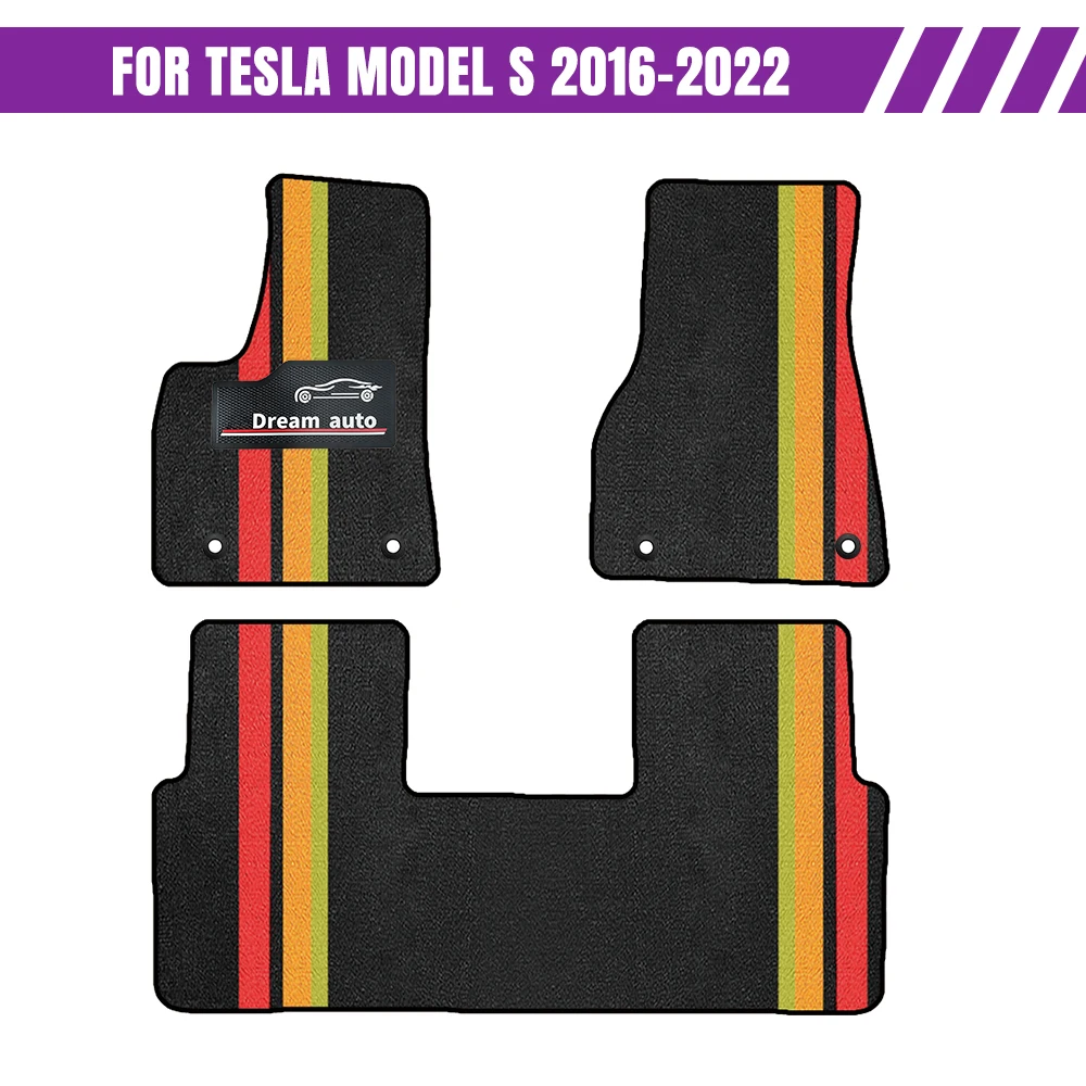 Автомобильные коврики с кнопками для tesla model s 2016-2022