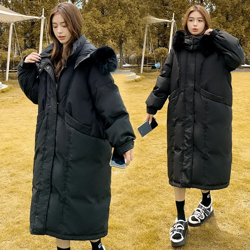 Down jackets women winter hooded - Фотография_3