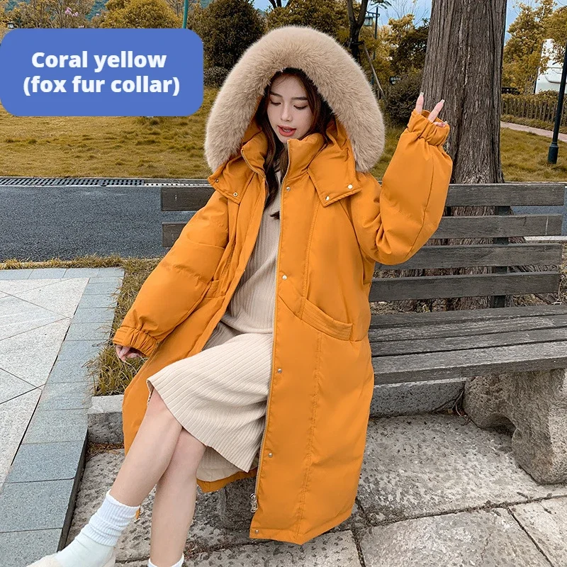 Down jackets women winter hooded - Фотография_5