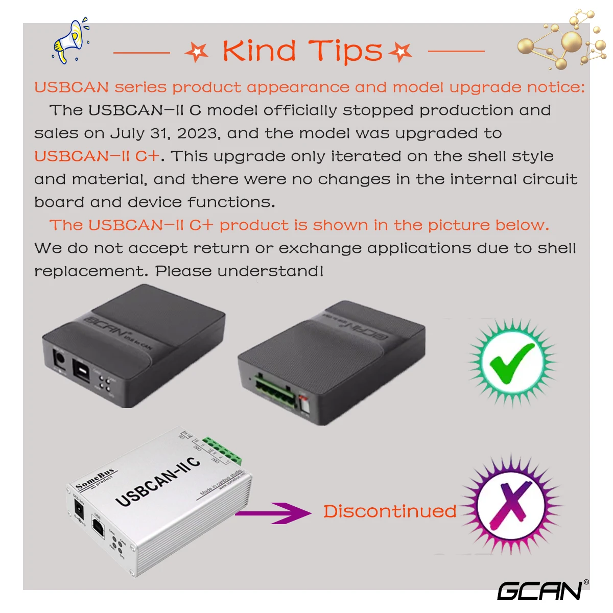 Gcan usbcan-ii c + плата интерфейса - Фотография_6
