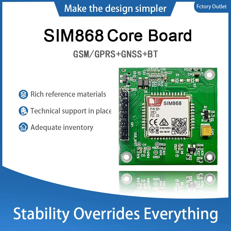 Simcom sim868 gprs + gnss основная плата 1 шт