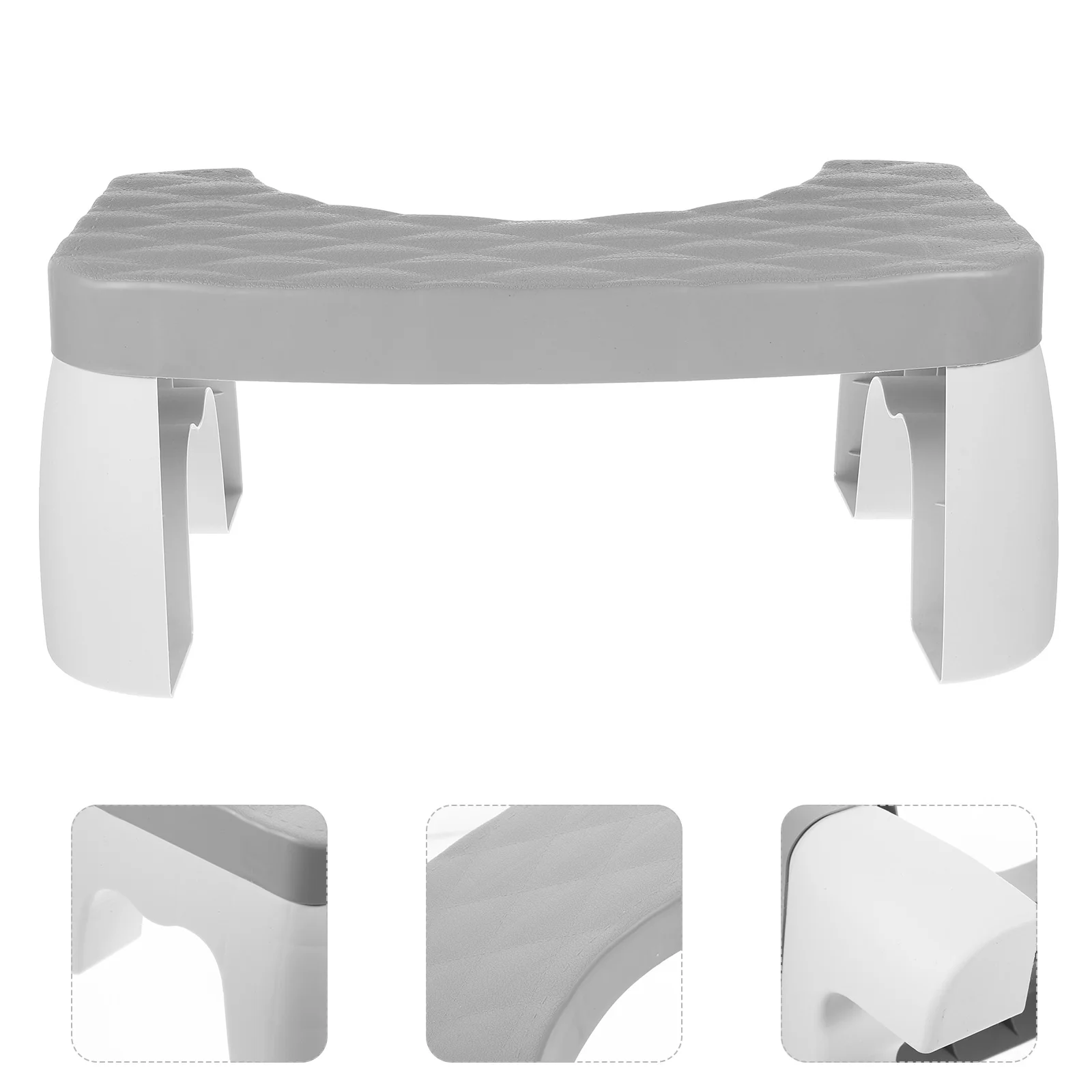 Antislip footstool gray plastic - Фотография_5