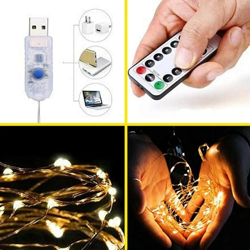 Usb rgb светодиодные сказочные гирлянды - Фотография_5