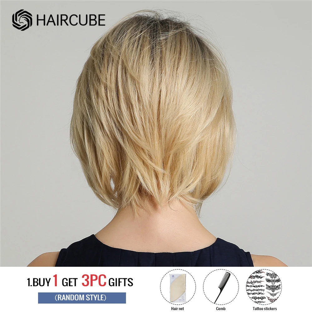 Haircube короткий светлый парик - Фотография_3