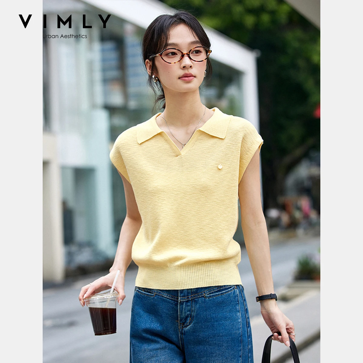 Vimly женские летние вязаные топы - Фотография_4