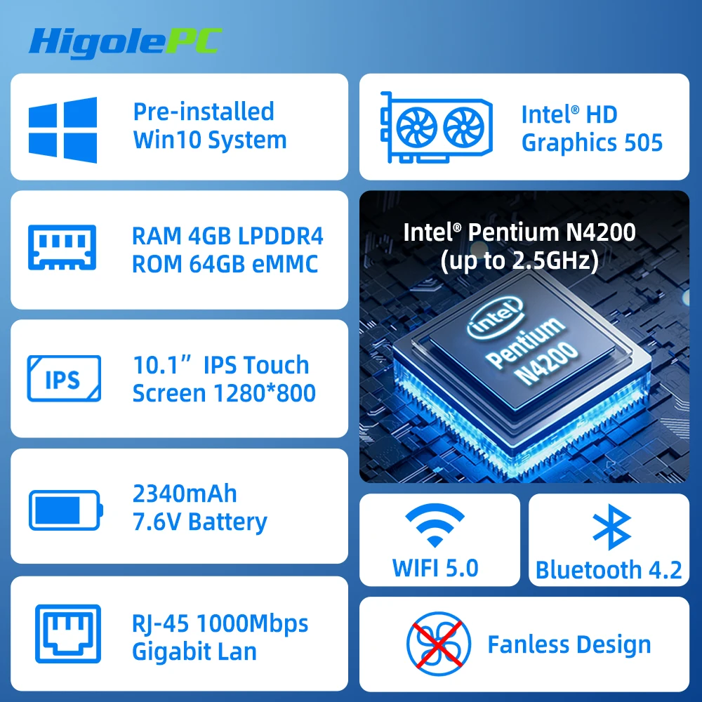 Мини-пк higole f6apl с экраном 10 - Фотография_2