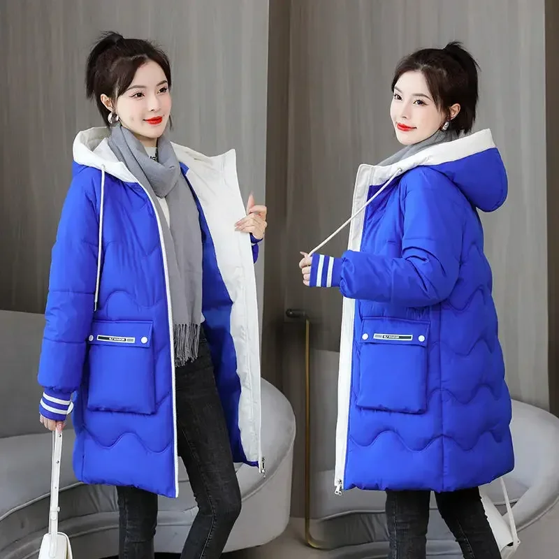 Down cotton jacket women's