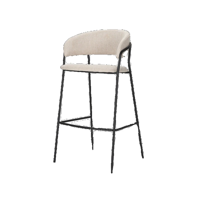 Белый современный барный стул nordic comfort high - Фотография_5