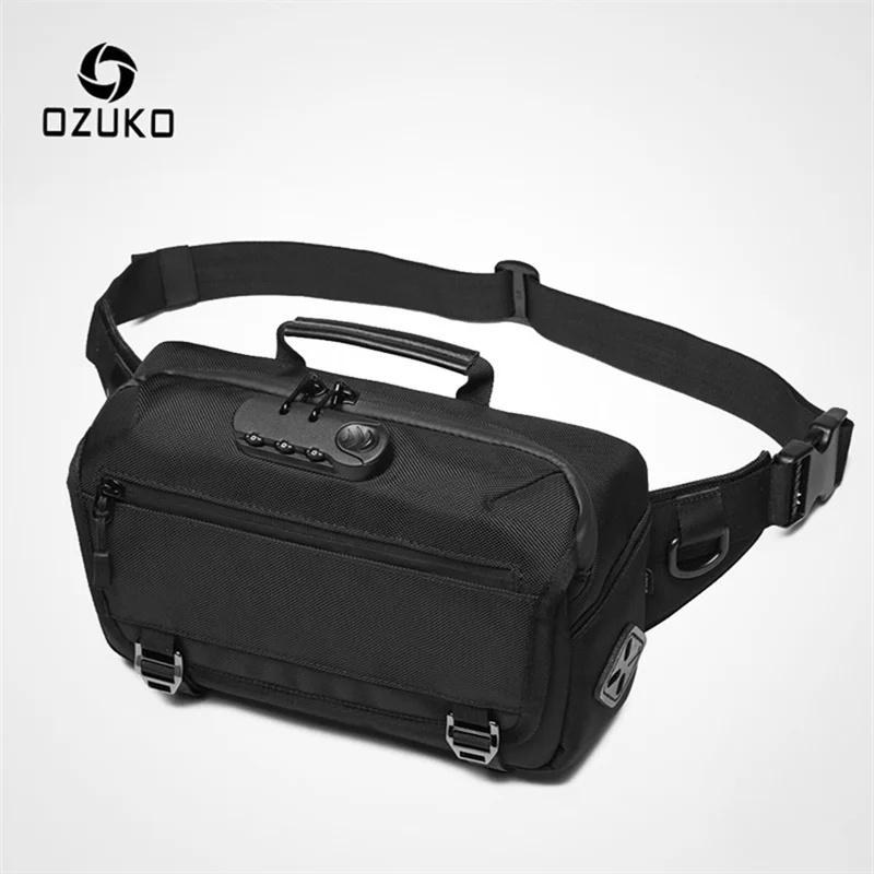 Ozuko сумка мужская поясная сумка
