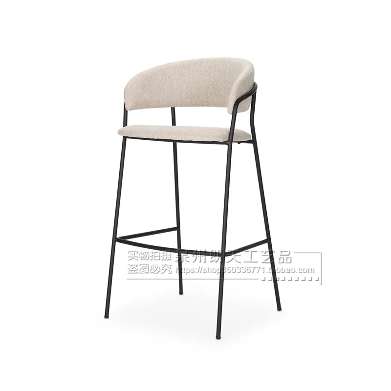 Белый современный барный стул nordic comfort high - Фотография_6