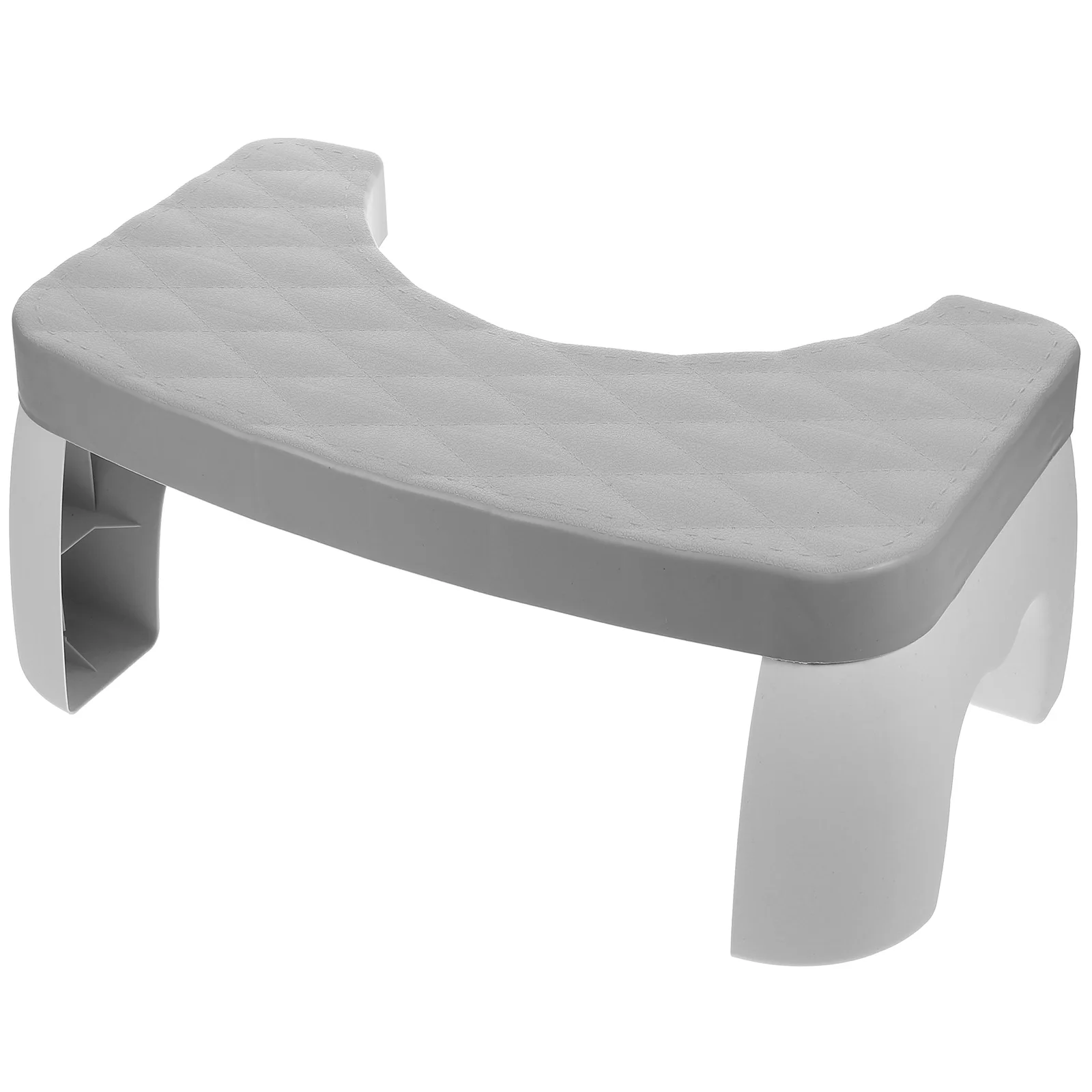 Antislip footstool gray plastic