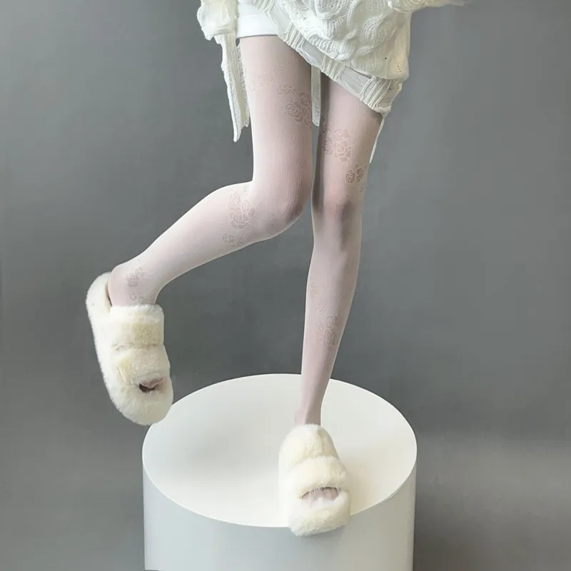 Винтажные кружевные колготки в - Фотография_5