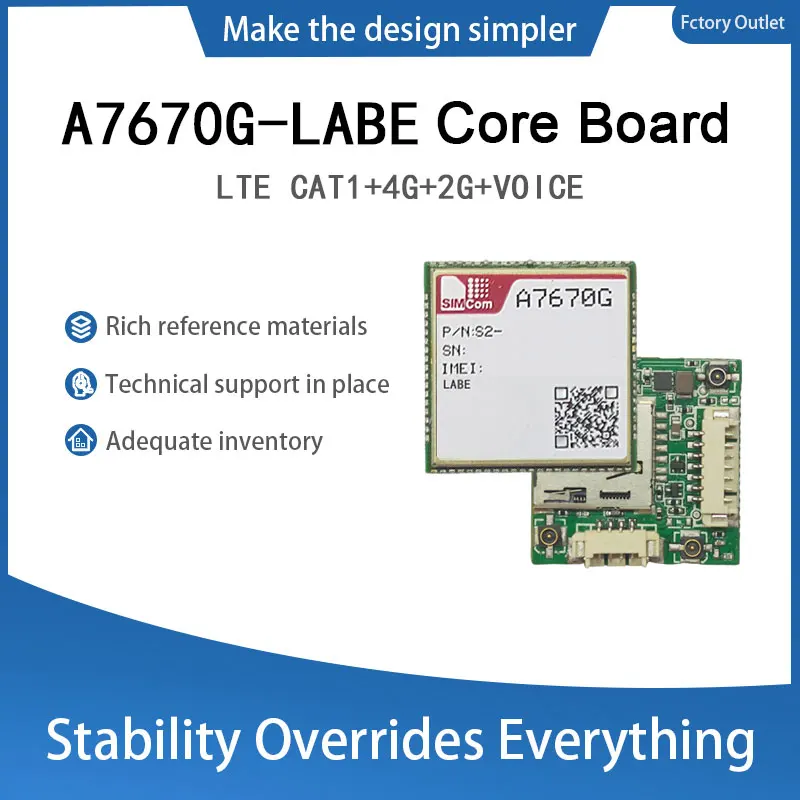 Simcom a7670g-labe cat1 core board