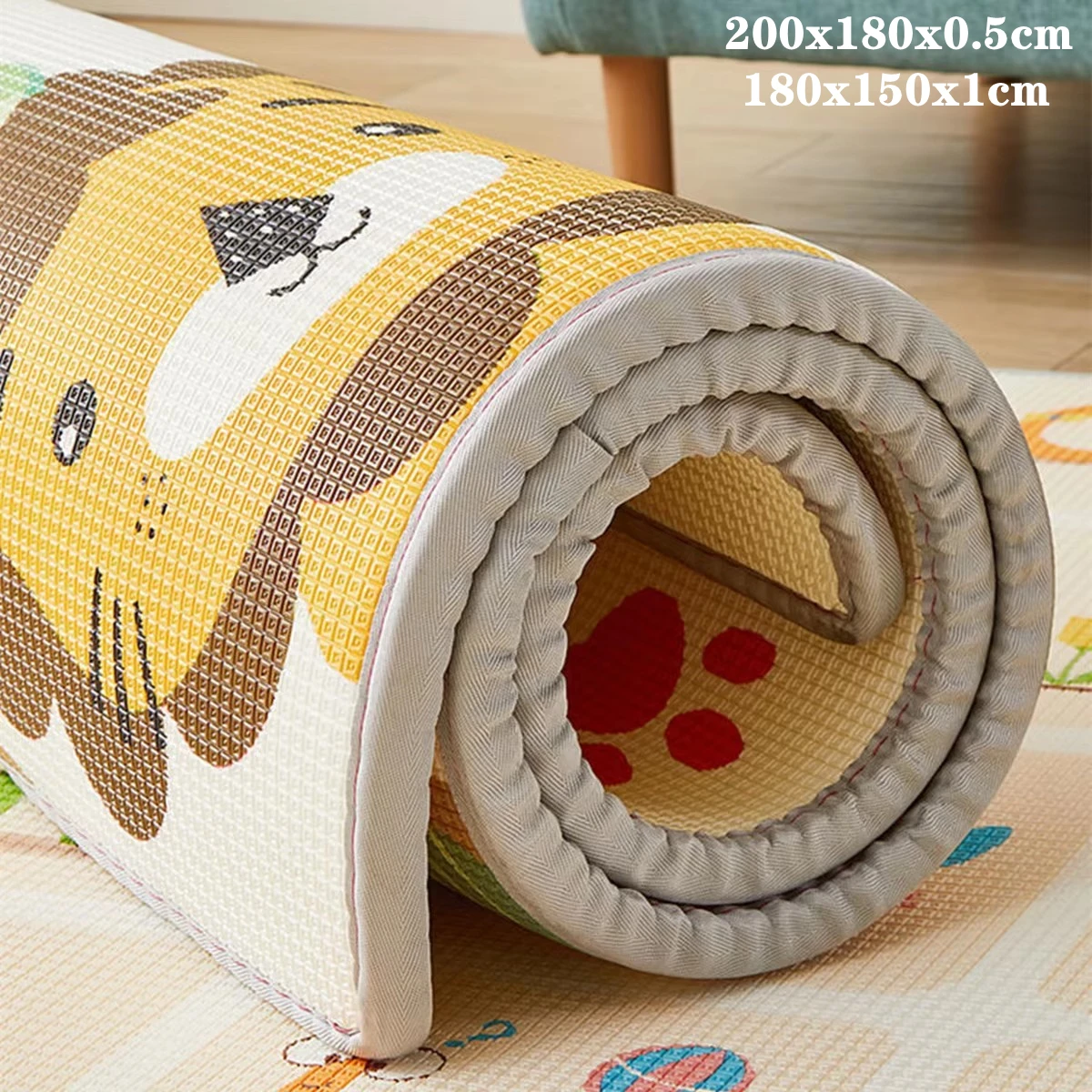 Детский игровой коврик 200x180 см для детского защитного коврика