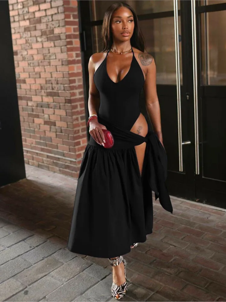 2 piece set female v-neck jumpsuit - Фотография_3