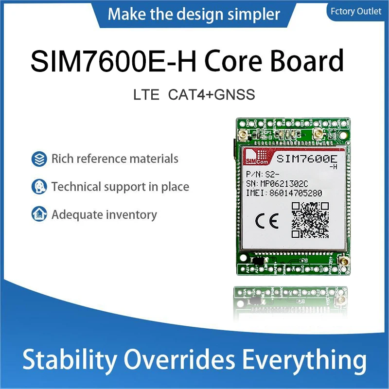 Simcom sim7600e-h lte cat4 core коммутационная плата kit