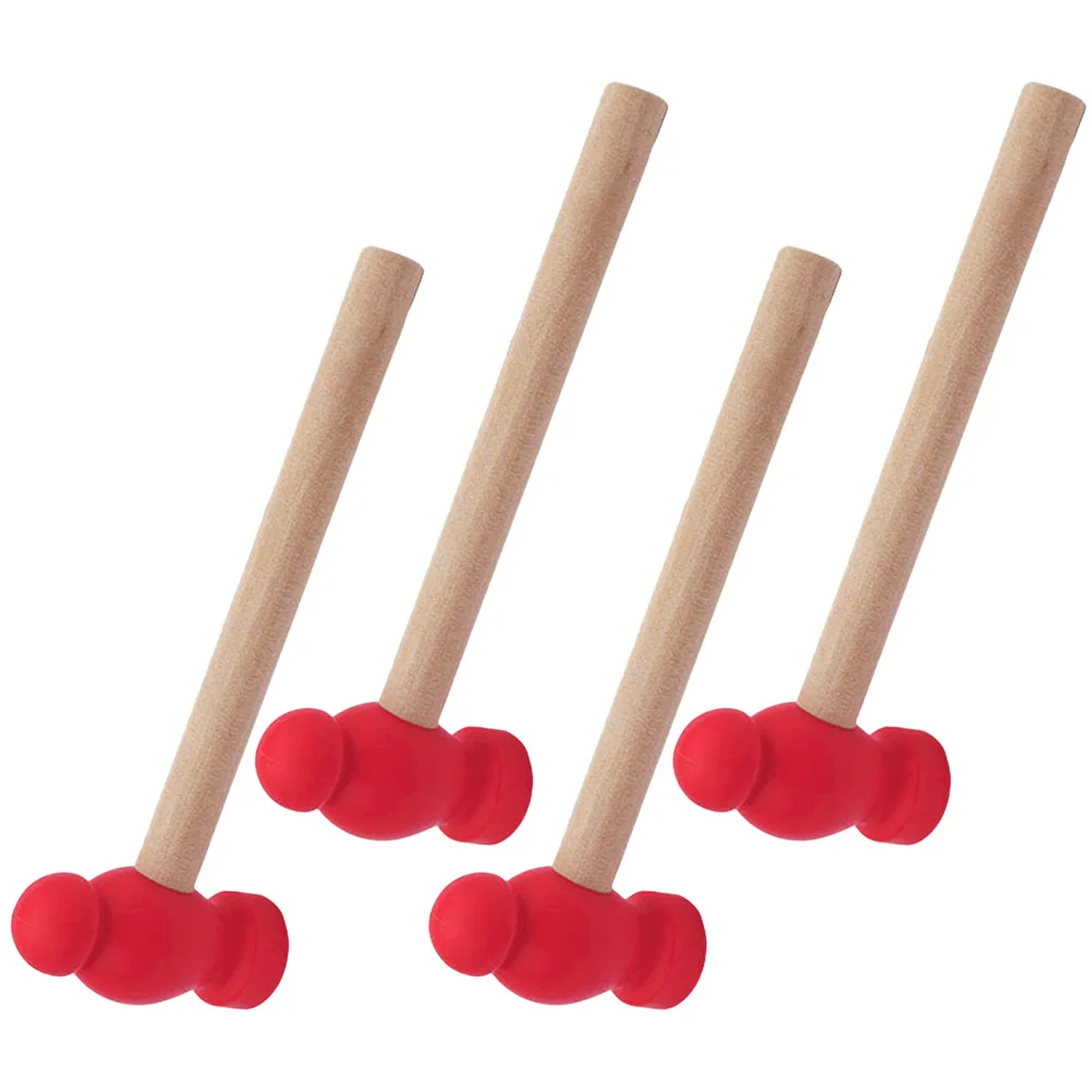 4 pcs small wooden hammer pounding - Фотография_3