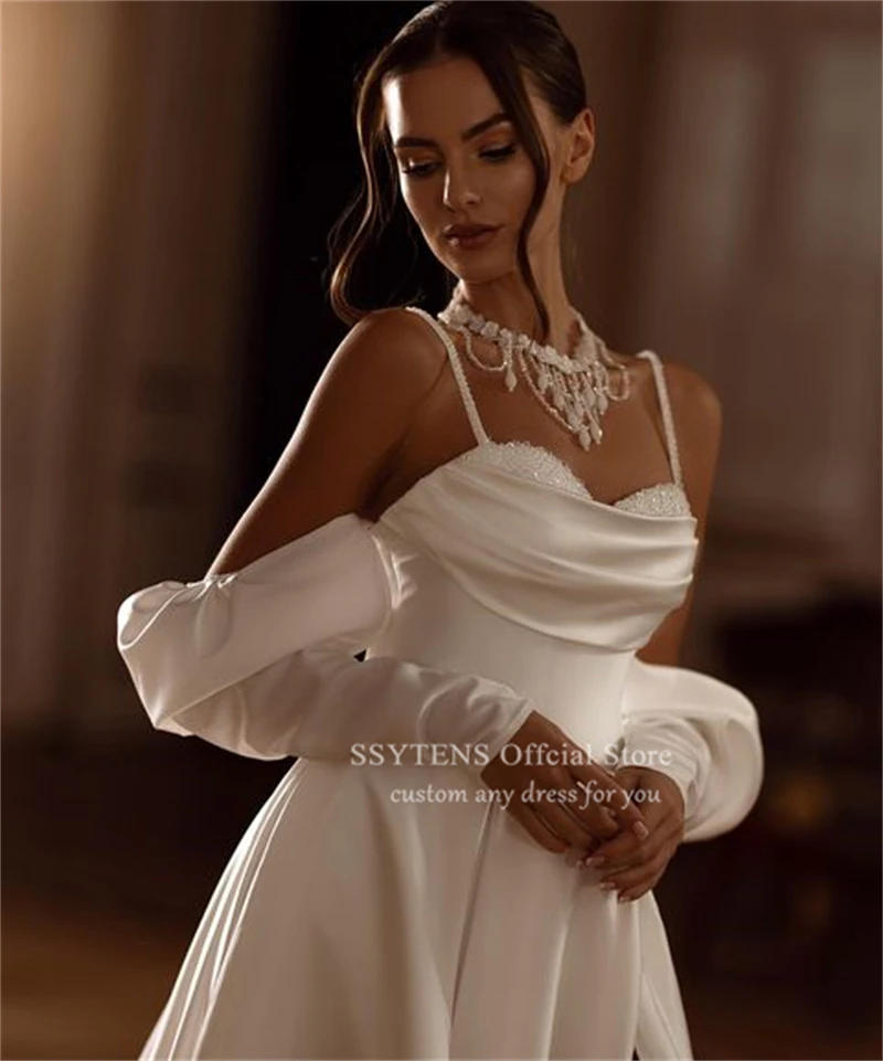 Ssytens винтажное атласное свадебное - Фотография_3