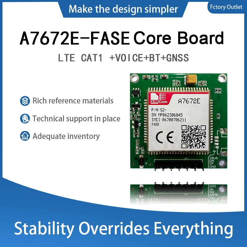 Simcom a7672e-fase cat1 core board