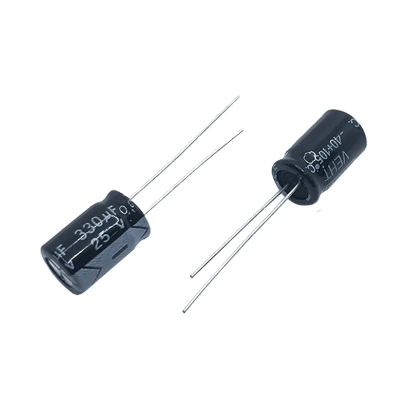 Алюминиевый электролитический конденсатор 25v330uf 8x1 2 мм