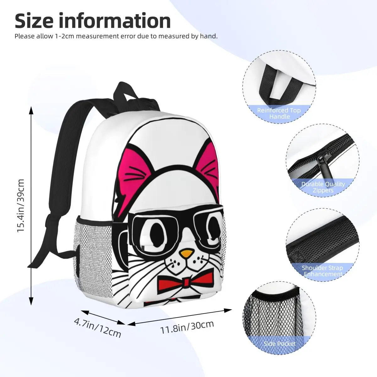 Легкая повседневная школьная сумка с принтом hello kitty для школы - Фотография_4