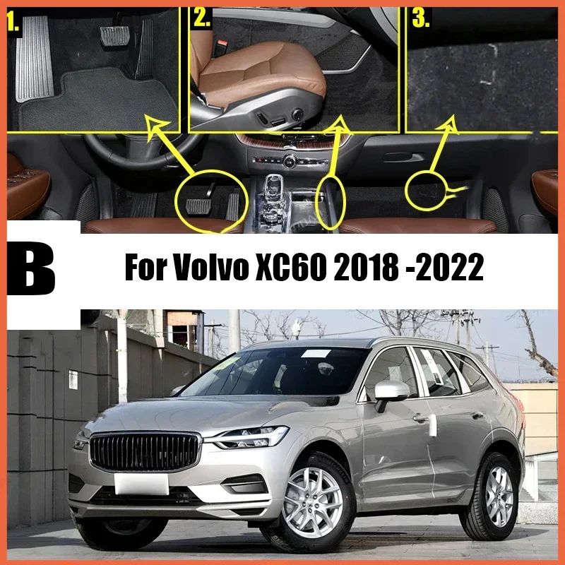 Автомобильные коврики для volvo xc60 2018 2019 2020 2021 2022 - Фотография_3