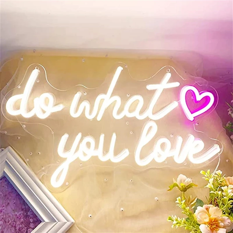 Do what you love неоновая вывеска