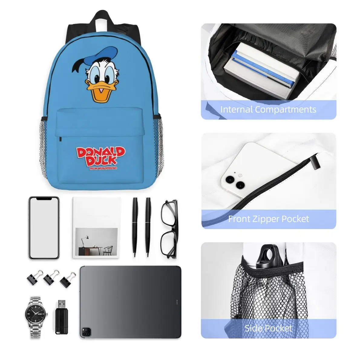 Donald duck compact 15-inch backpack - Фотография_5
