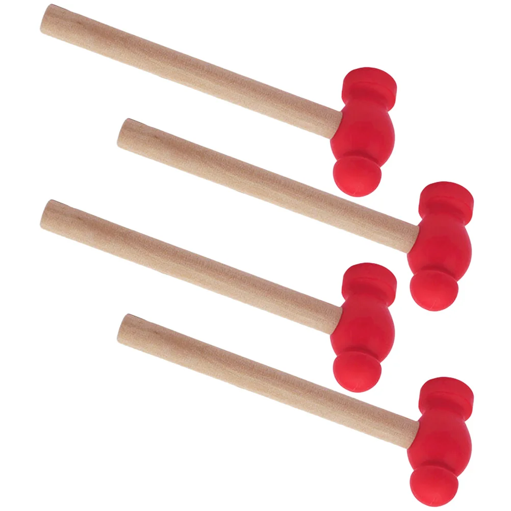 4 pcs small wooden hammer pounding - Фотография_2