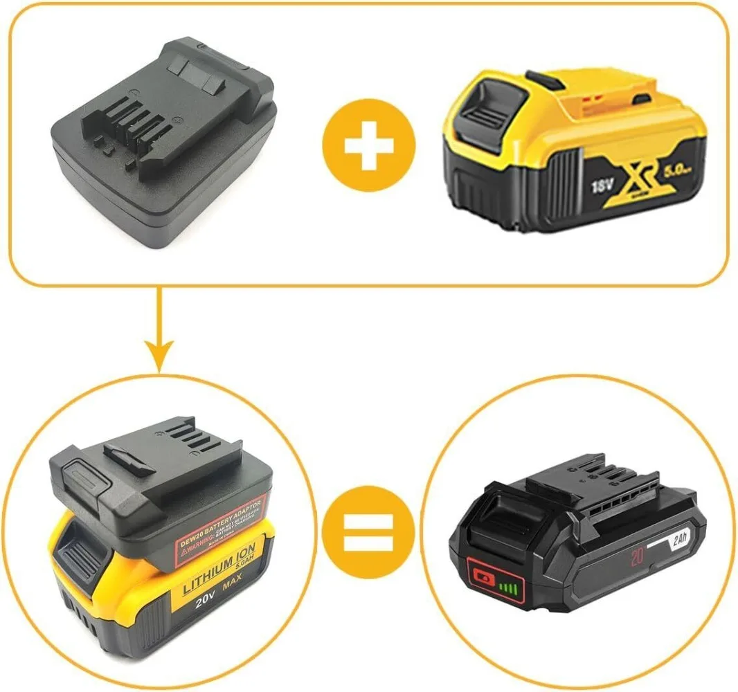 Адаптер для аккумулятора dewalt 18 в 20 в - Фотография_2