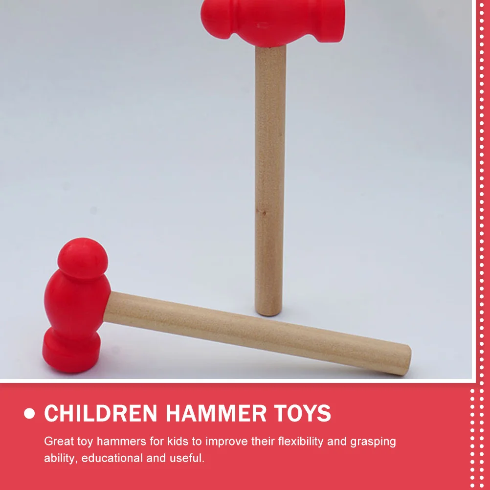 4 pcs small wooden hammer pounding - Фотография_6