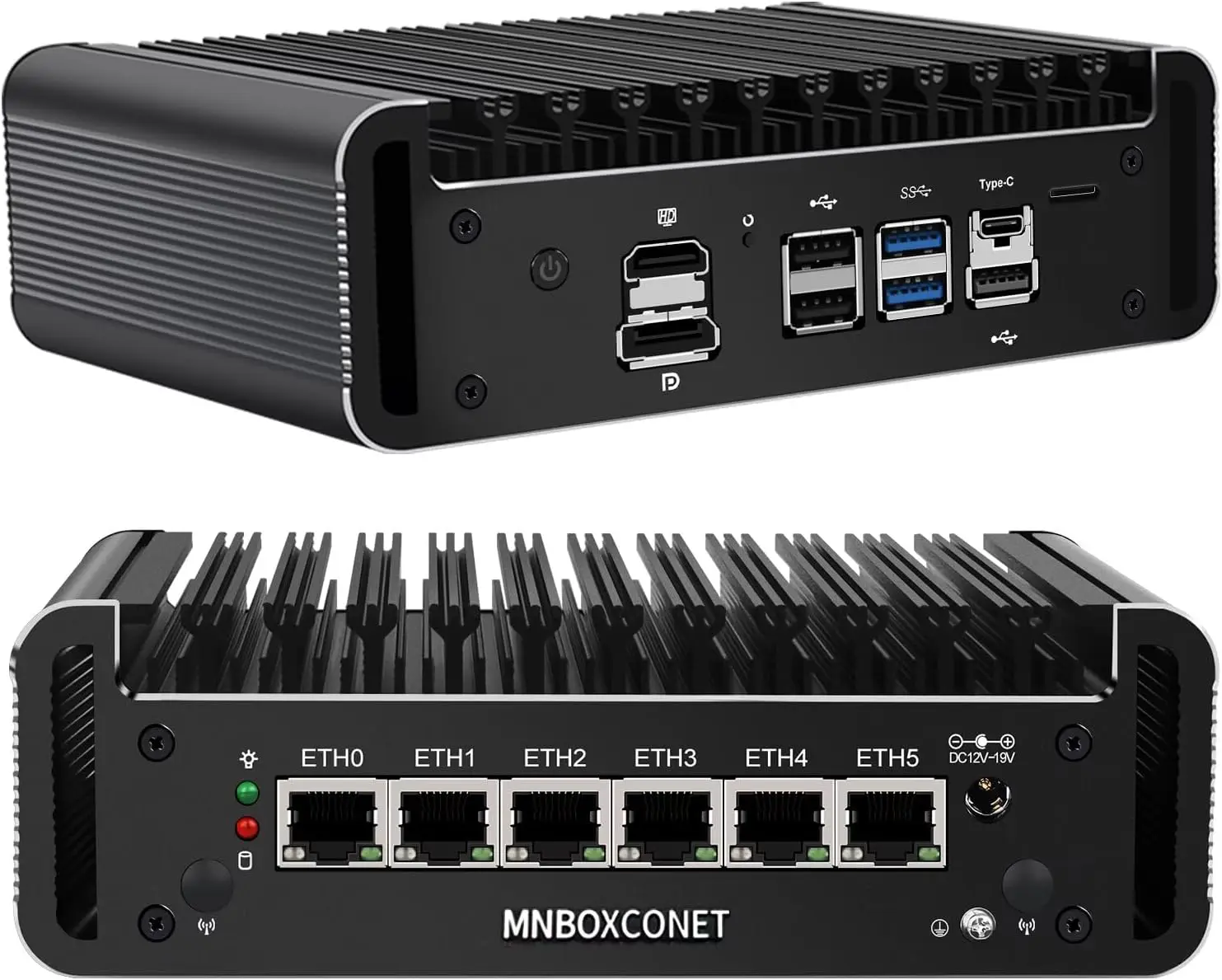Mnboxconet мини-пк брандмауэр безвентиляторный core i3 1215u (до 4