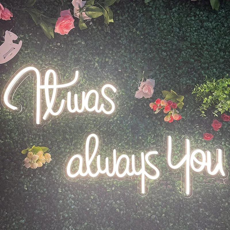 Неоновая вывеска it was always you - Фотография_6