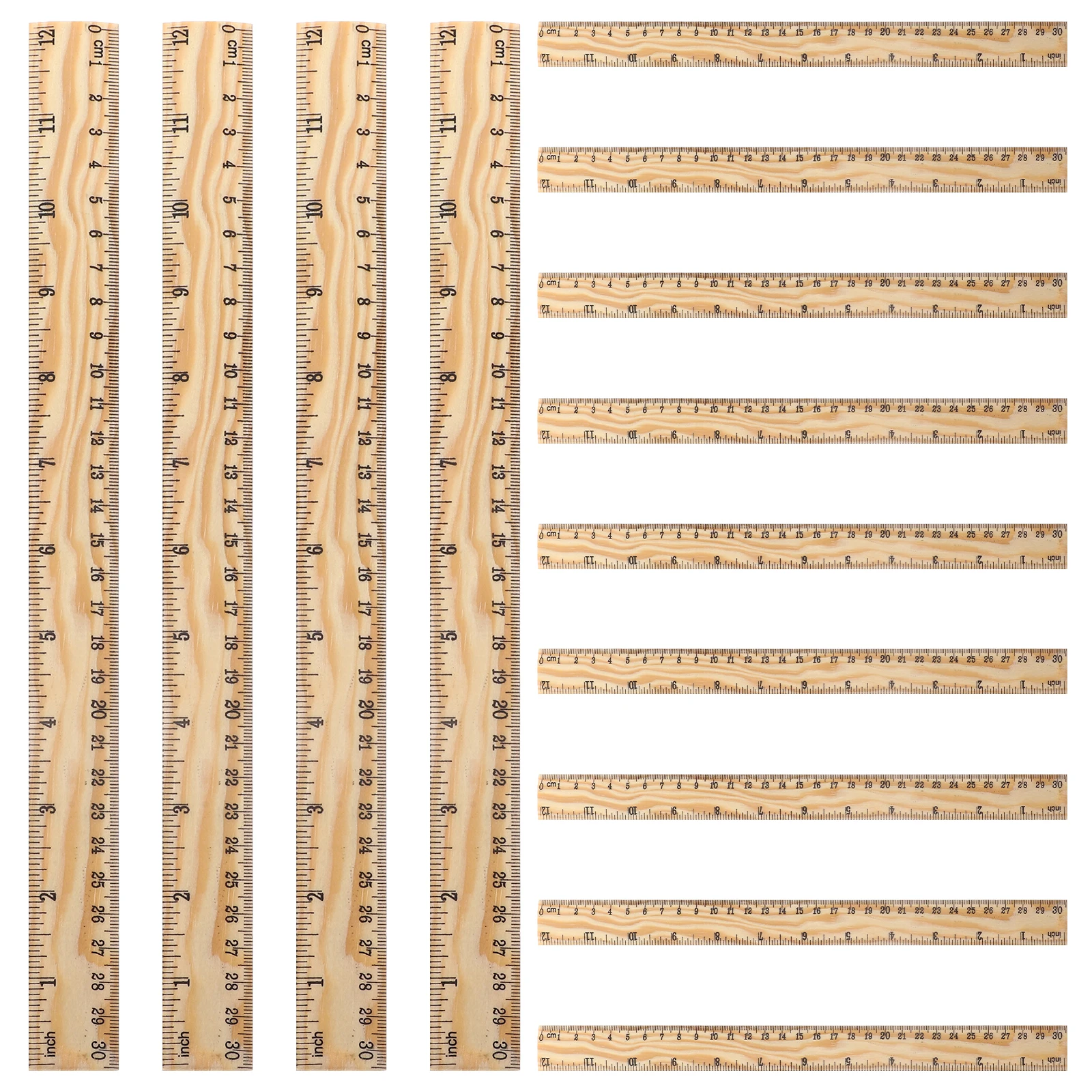 Бамбуковая деревянная линейка diy yardstick - Фотография_2