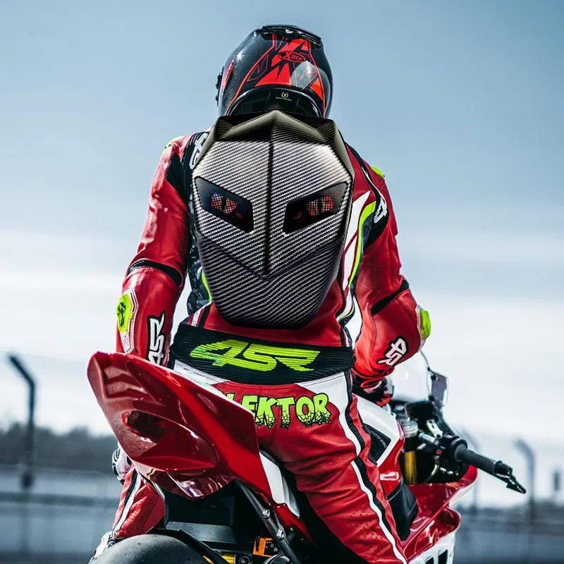 Motocyklista plecak led lekki bluetooth